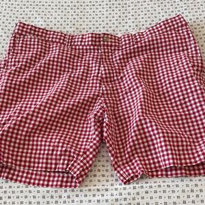 Vintage Polo Ralph Lauren Suffield shorts,red/white check,cotton, size 44
